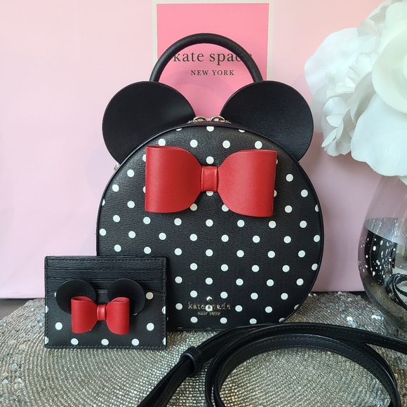 kate spade Handbags - Kate Spade Disney Minnie Mouse Crossbody Bag & Cardholder wallet set - Like New